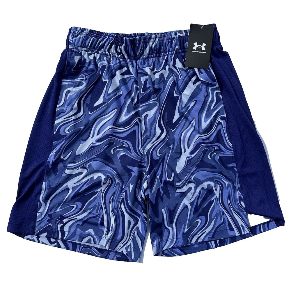 Under Armour Men's UA Train Stretch 2.0 Athletic Shorts Purple Size Medium M 7.5